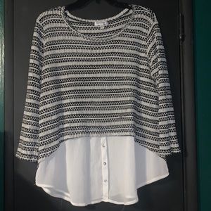 Black & White Design Blouse